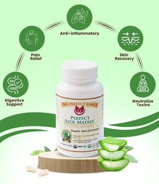 Aloe Gel Capsules - Perfect Aloe Matrix Natural Anti-Inflammatory-Perfect Look & Health