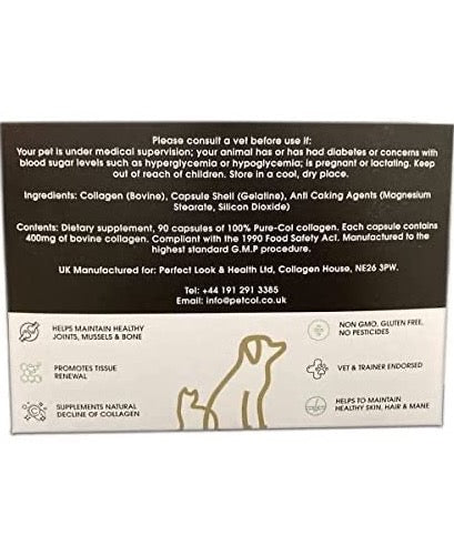 Collagen supplements for dogs and Horses